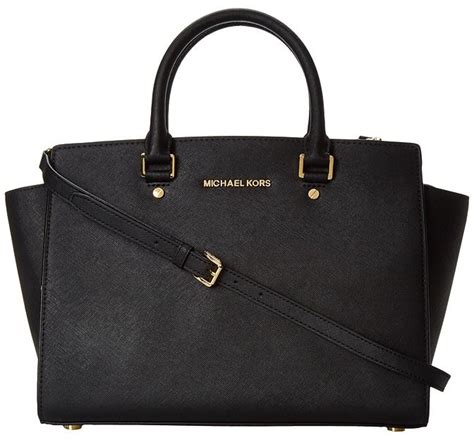 michael michael kors selma large tz satchel black 